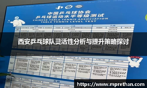 西安乒乓球队灵活性分析与提升策略探讨